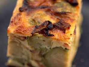 Nákyp z růžičkové kapusty