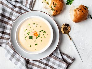 Jemná sýrová polévka