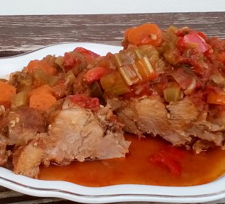 Vepřové dušené v zelenině