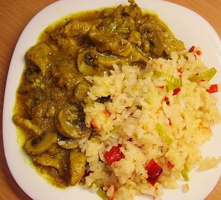 Řízečky s pórkem a žampiony