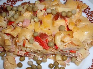 Bramborové těstoviny - zapečené Bramborové těstoviny - zapečené