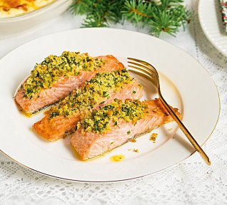 Losos s bylinkovou krustou