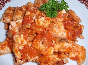 Jednoduchá kuřecí směs s mozzarellou Jednoduchá kuřecí směs s mozzarellou