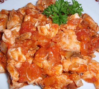 Jednoduchá kuřecí směs s mozzarellou