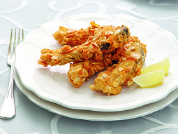 Smažený kapr s mandlemi