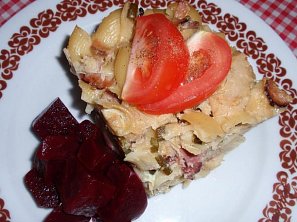 Květák v semolinových těstovinách - zapékaný