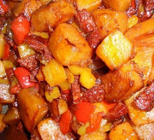 Chorizo dýně s paprikou a zázvorem