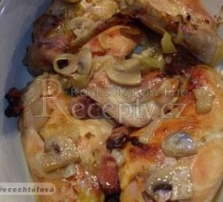 Pečený králík se žampiony