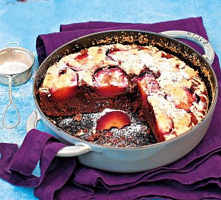 Čokoládový koláč s blumami