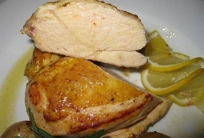 České kuře pečené