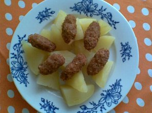 Smažené kari šištičky Smažené kari šištičky