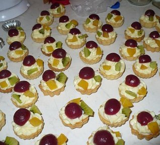 Košíčky plněné pudinkovým krémem