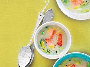 Bramboračka s lososem