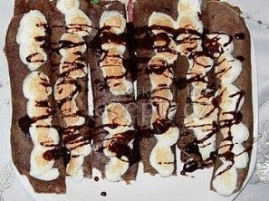 Zapečené kakaové palačinky