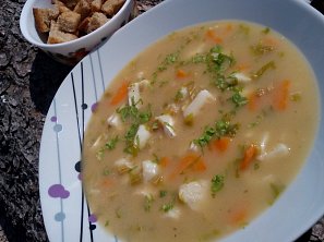 Rybí polévka z tresky