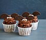 Halloweenské cupcakes ala netopýři