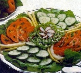 Zeleninový salát s francouzskou zálivkou
