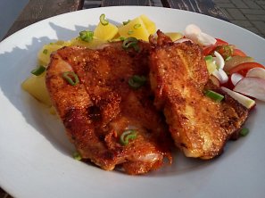 Kořeněné kuřecí steaky