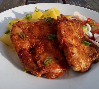 Kořeněné kuřecí steaky