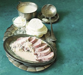 Křenová omáčka s jazykem