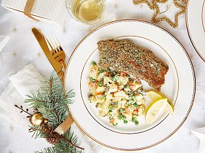 Kapr obalovaný v semínkách