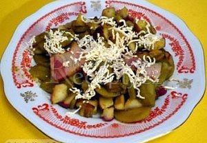 Jablka se slaninou a brambory