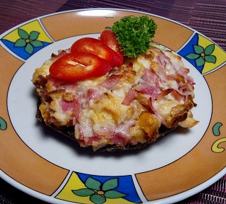 Portobello s uzenou mozzarellou