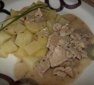 Vepřové maso na kmínu a pivu