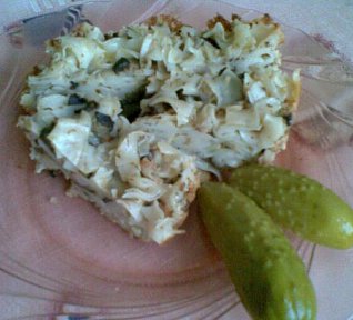 Houbové flíčky-zapečené