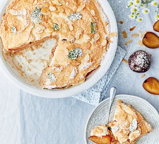 Rýžový nákyp se skořicí a švestkami