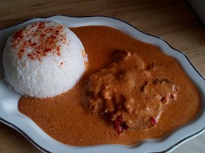 Kuřecí řízky na paprikách - paprikáš