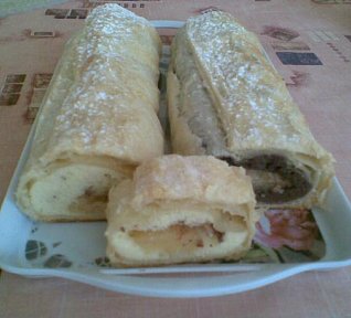 Jablečný závin s piškotem