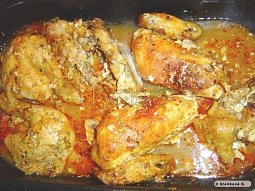 Pikantní pečené kuře