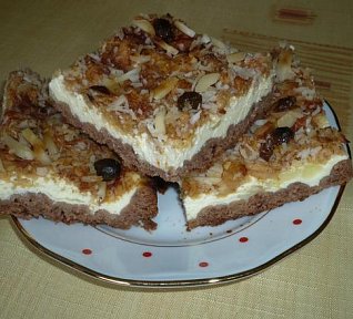 Sváteční řezy s tvarohem a jablky