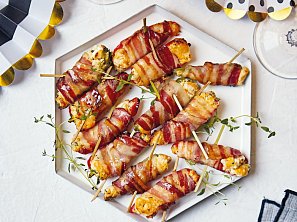 Pečené jalapeňo se sýrem a slaninou