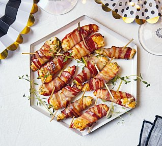 Pečené jalapeňo se sýrem a slaninou