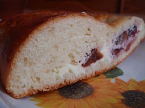 Švestkový závin s tvarohem (mákem)