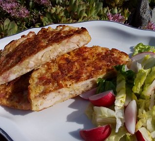 Kuřecí řízky s kapustou