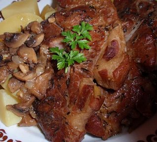 Houbovo-tymiánová krkovička