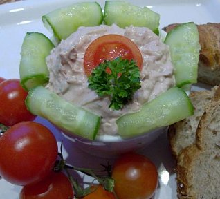 Paštiková pomazánka s tvarohem