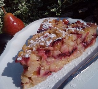 Pudinkové těstoviny s ovocem