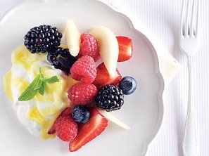 Ovocná pochoutka s krémem