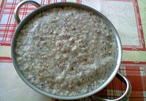 Ovesná kaše s mákem (overnight oats, porridge), základní recept