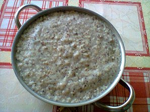 Ovesná kaše s mákem (overnight oats, porridge), základní recept