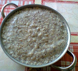 Ovesná kaše s mákem (overnight oats, porridge), základní recept