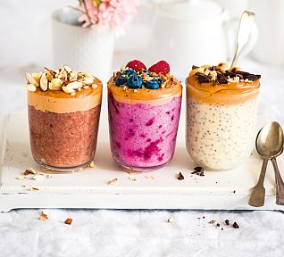 Trojí sladká ovesná kaše