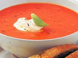 Rajčatový krém z čerstvých rajčat