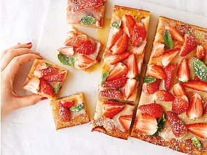 Koláč s ricottou a bílou čokoládou