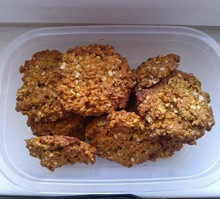 Sušenky z ovesných vloček s kokosem