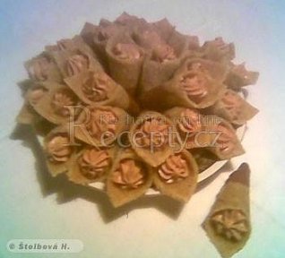 Ořechové kornoutky